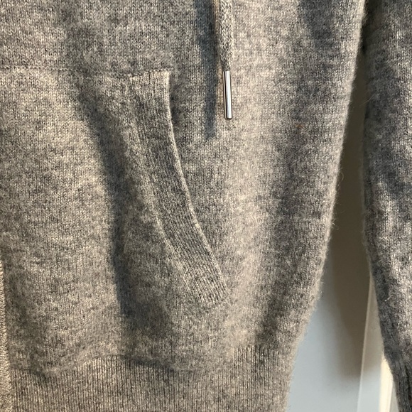 Quince cashmere zip hoodie grey - Picture 6 of 10